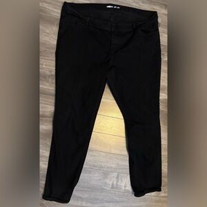 Old Navy Super Skinny Dark Black Jeans Stretchy Size 20